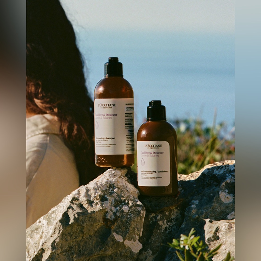 L’OCCITANE Hair Gentle and Balance Shampoo and Conditioner Travel Size Set